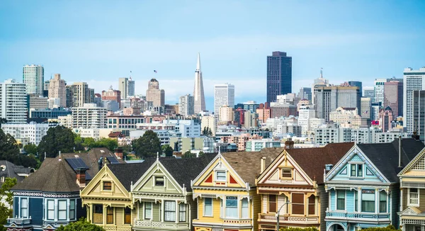 San Francisco California Cityscape Skyline Modern şehir merkezi Amerikan Şehri
