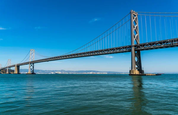 Plano Infra Estrutura Longo Oakland Para San Francisco Bay Bridge — Fotografia de Stock