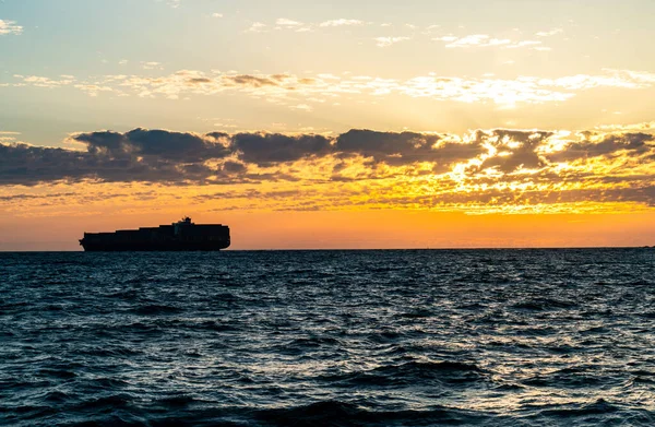 Colpo Bel Tramonto Sul Mare — Foto Stock