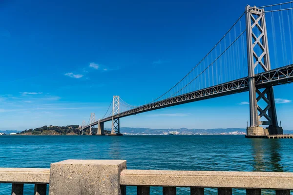 Plano Infra Estrutura Longo Oakland Para San Francisco Bay Bridge — Fotografia de Stock
