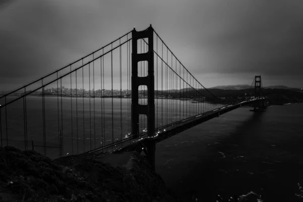 캘리포니아 게이트 브리지와 샌프란시스코만 — 스톡 사진