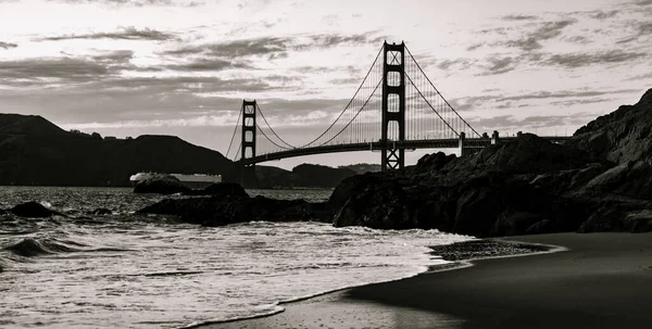 San Francisco Bay Mit Der Golden Gate Bridge Kalifornien — Stockfoto