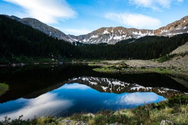 Dağlardaki güzel göl, doğa.