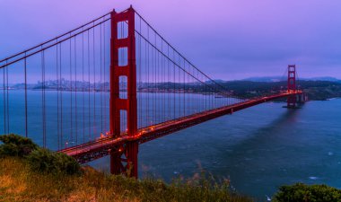  Golden Gate Köprüsü, California ile San Francisco Körfezi