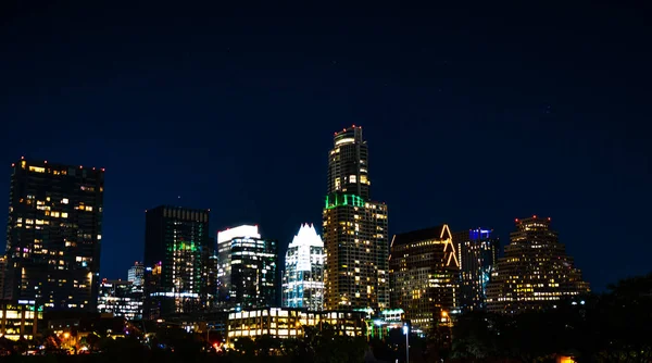Остін Техас Сша Прекрасна Столиця Техасу Вночі — стокове фото