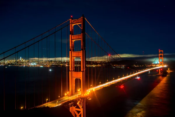 San Francisco Bay Med Golden Gate Bridge Kalifornien — Stockfoto