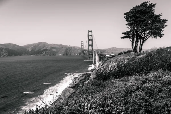 San Francisco Bay Con Golden Gate Bridge California — Foto Stock