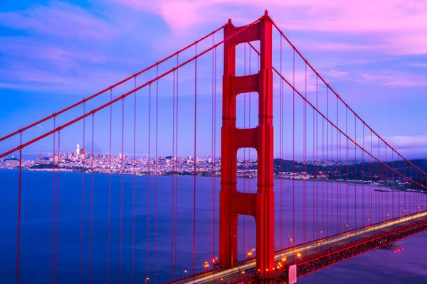 Golden Gate Köprüsü California Ile San Francisco Körfezi — Stok fotoğraf