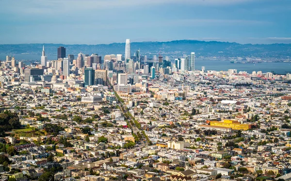 San Francisco California Cityscape Skyline Moderní Centrum American City — Stock fotografie