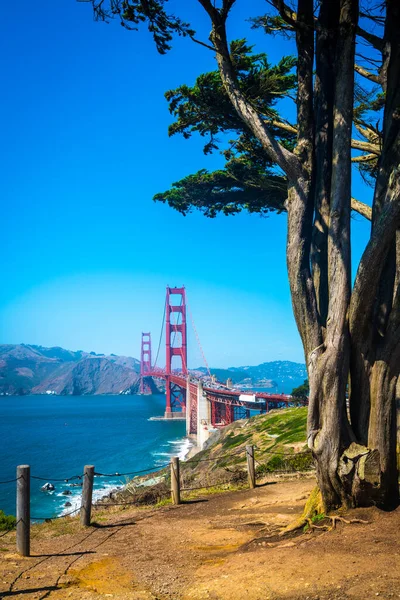 San Francisco Bay Golden Gate Bridge California — Stock Photo, Image