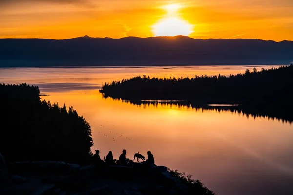Beautiful Emerald Bay Lake Tahore Sunset — Stock Photo, Image
