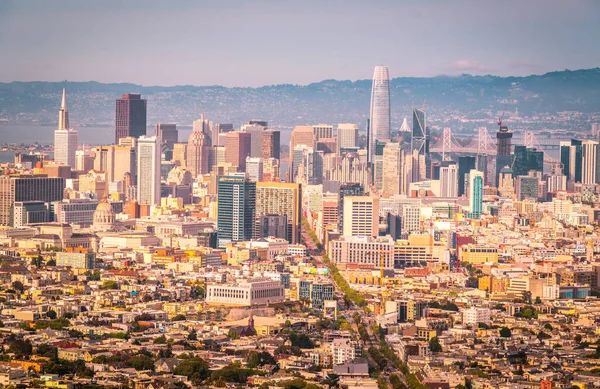 San Francisco California Cityscape Skyline Moderno Centro Cidade Americana — Fotografia de Stock