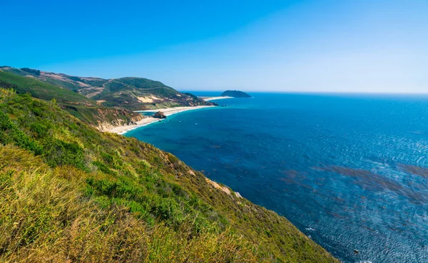 Costa Largo Orilla Destino Rocoso Tropical Perfecto Viaje Increíble Océano — Foto de Stock