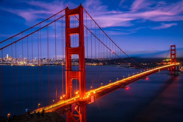 Bahía San Francisco Con Puente Golden Gate California Imagen De Stock
