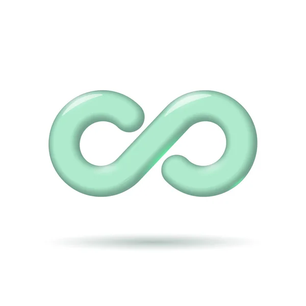 3D Devops software development operations infinity symbol. Realistický karikatura programátor správy systému kvality životního cyklu. Kódování budovy testování uvolnění on-line freelance vektorové ilustrace — Stockový vektor