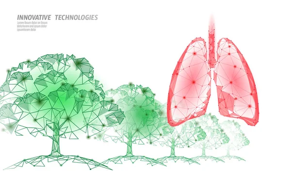 3D-дерева людські легені необхідний органічний екстракт. Холодний грип COVID-19 добавка для лікування коронавірусу. Медицина здоров'я вітамін. Альтернативна природна обробка Векторні ілюстрації — стоковий вектор