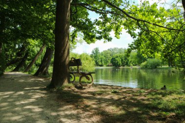 Prag 'daki rahatlama ve faaliyet alanı parkına 