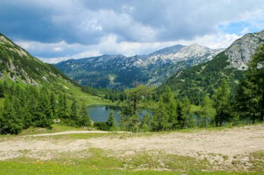Avusturya 'nın güzel doğasından bir resim. Alplerdeki Tauplitzalm' de..