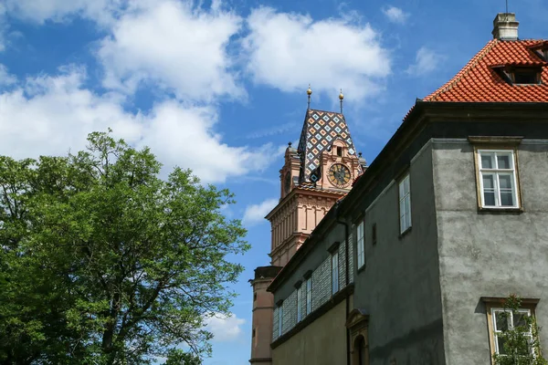 Szczegóły Zamku Brands Nad Labem Czechach Jeden Zabytków Miasta — Zdjęcie stockowe