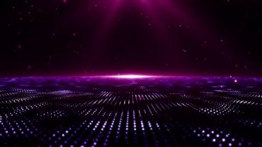 Parçacık olayı karavanı başlıkları sinematik açılışlar konser sonu kredi arkaplan döngüsü