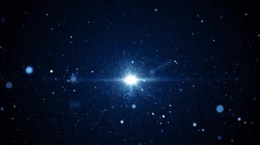 Parçacıklar mavi oyun fragmanı başlıkları sinematik konser açılışları kredi arkaplan döngüsünü sonlandırır