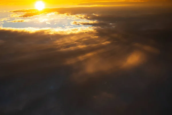 Hermoso Paisaje Cielo Nublado Atardecer — Foto de Stock