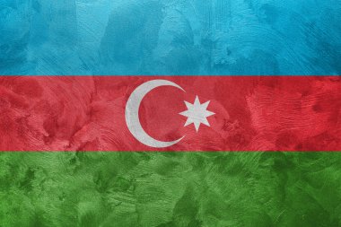 Azerbaycan Cumhuriyeti bayrağının desenli fotoğrafı.