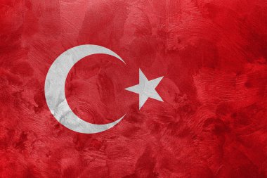 Türkiye bayrağının desenli fotoğrafı.