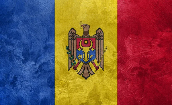 Текстурированное Фото Флага Республики Молдова — стоковое фото