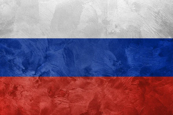 Foto Texturizada Bandera Rusia —  Fotos de Stock