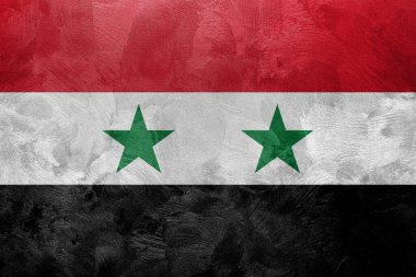 Suriye bayrağının desenli fotoğrafı.