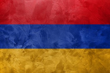 Ermenistan bayrağının desenli fotoğrafı.