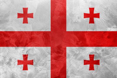 Georgia bayrağının desenli fotoğrafı.