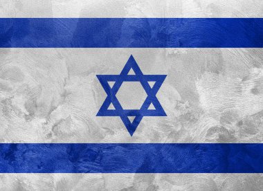İsrail bayrağının desenli fotoğrafı.