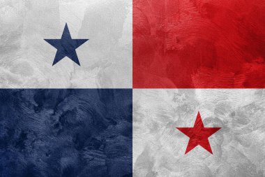 Panama bayrağının desenli fotoğrafı.