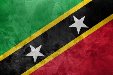 Saint Kitts ve Nevis bayrağının desenli fotoğrafı..
