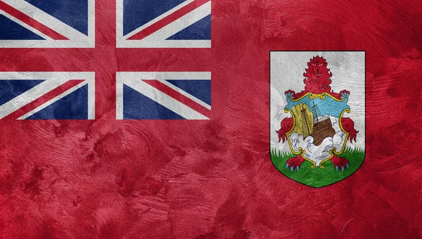 Foto Texturizada Bandera Bermuda — Foto de Stock