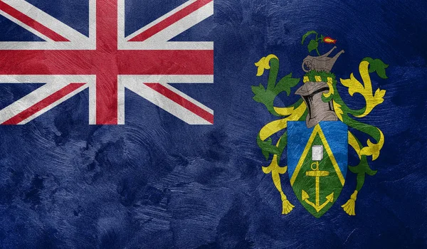 Foto Con Texture Della Bandiera Isole Pitcairn — Foto Stock