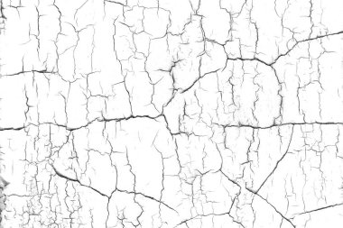 Beyaz çatlamış duvarın soyut desenli arka planı.