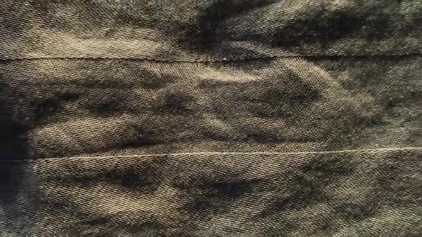 Натуральний Абстрактний Фон Зморщеного Листа Сірого Кольору Горизонтальні Лінії — стокове відео