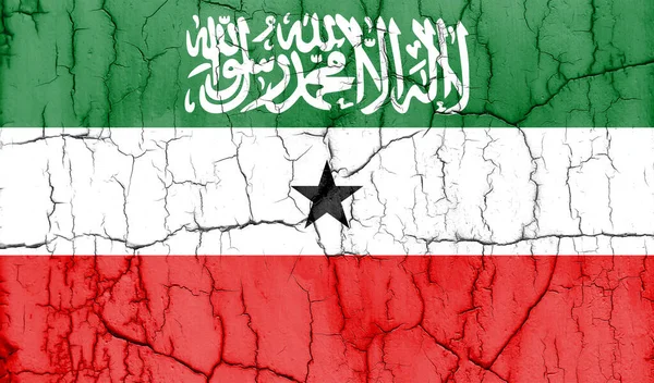 Foto Texturizada Bandera Somalilandia Con Grietas —  Fotos de Stock