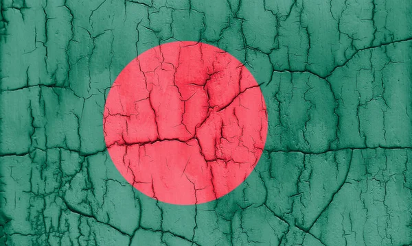 Bangladeş Bayrağının Çatallı Desenli Fotoğrafı — Stok fotoğraf