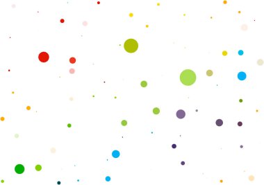 Renkli uçan hava konfeti soyut. Beyaz arka plan üzerinde izole. Vektör tatil çizim.