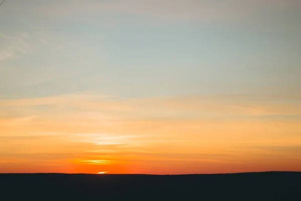 Krajobraz Sztuki Widokiem Miasto Zachód Słońca Dzięki Efektom Folii Ziarna — Zdjęcie stockowe