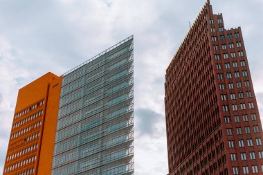 Beryln business architecture, skyscrapers, concrete and flat lines