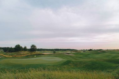 Landscape, views of the golf course with lawns and hills