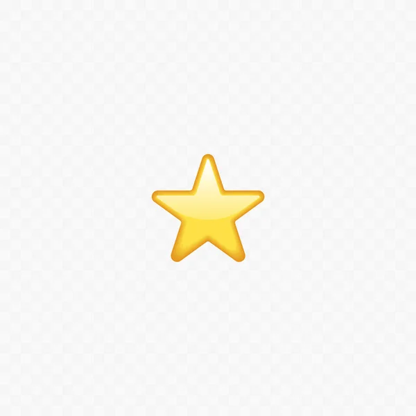 Блискучі зірки емодзі. Реалістична зіркова ікона. Ізольовані. Векторні — стоковий вектор