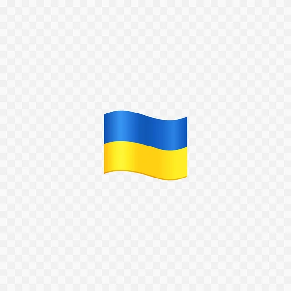 Bandera de Ucrania. Ucrania. Amarillo y azul. Aislado. Vector — Vector de stock