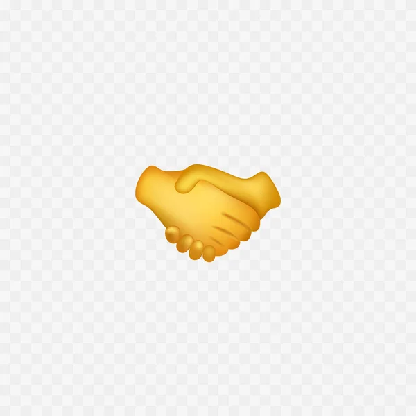 Handshake Emoji Hands Partnership Deal Vector Illustration - Stok Vektor