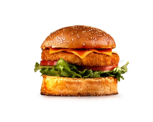 Buvolí Kuřecí Burger Izolovaný — Stock fotografie